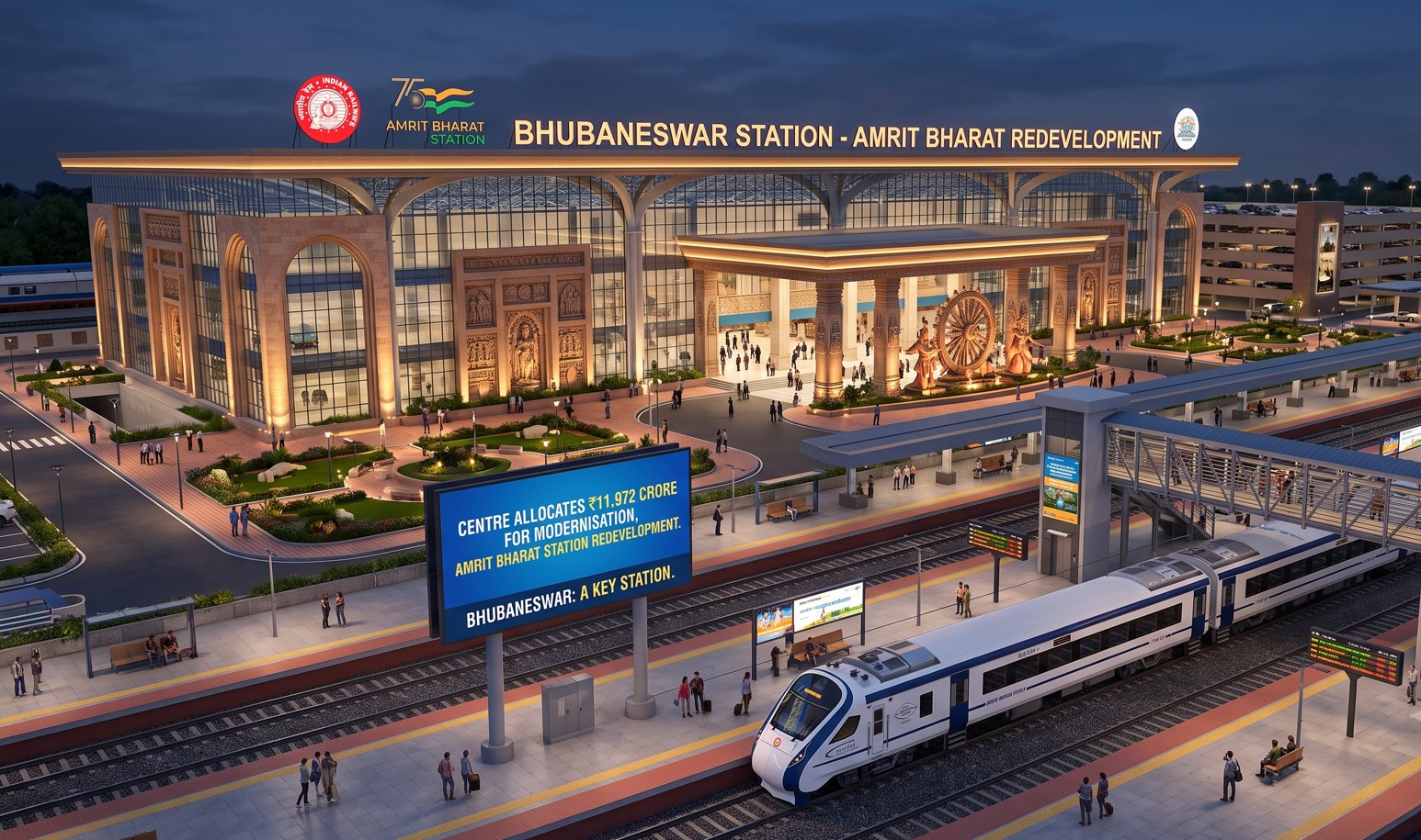 Bhubaneswar Among Key Stations Under Amrit Bharat Redevelopment; Centre Allocates INR 11,972 Crore for Modernisation